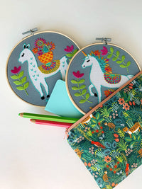Llama Embroidery Kit - Handcraft Harbor