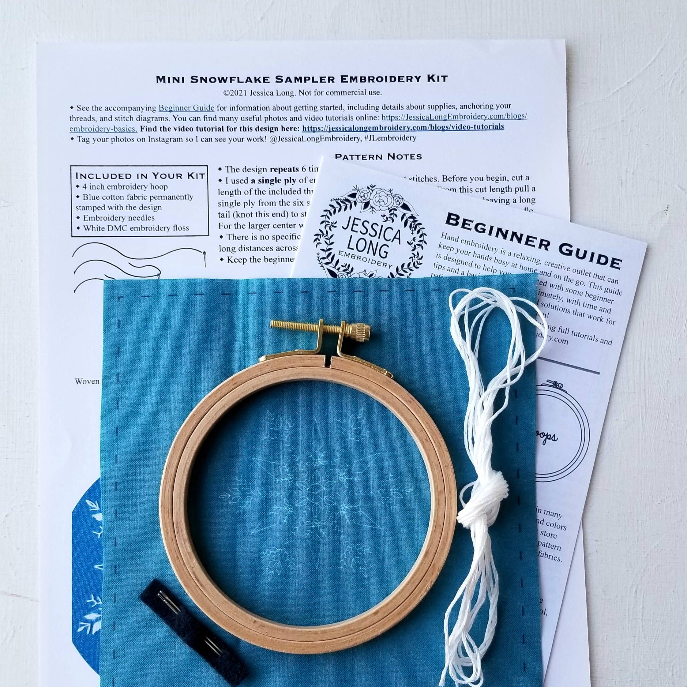 Mini Snowflake Sampler Handmade Ornament Kit - Handcraft Harbor