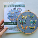 Moth Sampler Embroidery Kit - Handcraft Harbor