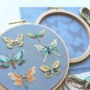 Moth Sampler Embroidery Kit - Handcraft Harbor