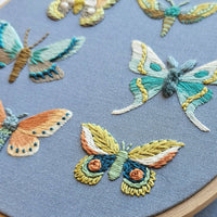 Moth Sampler Embroidery Kit - Handcraft Harbor