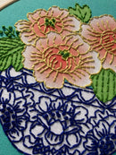 Peony Embroidery Kit - Handcraft Harbor
