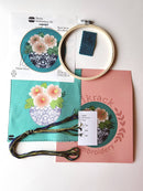 Peony Embroidery Kit - Handcraft Harbor