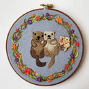 Sea Otters Enamel Needle Minder - Handcraft Harbor