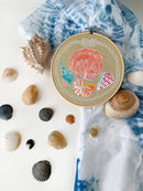 Shells Embroidery Kit - Handcraft Harbor