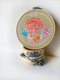 Shells Embroidery Kit - Handcraft Harbor