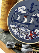 Ship Embroidery Kit - Handcraft Harbor
