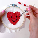Smiley Heart 4" Embroidery Kit - Handcraft Harbor