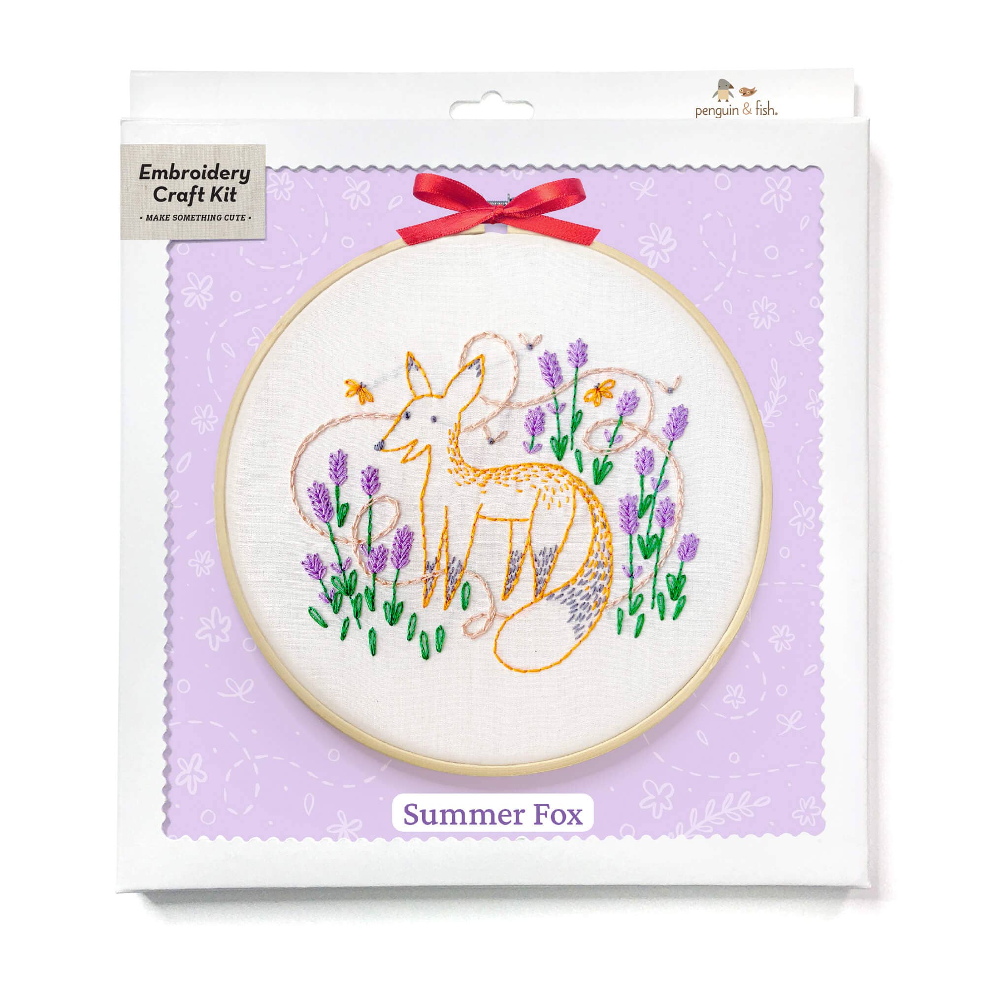 Summer Fox 8" Embroidery Kit