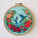 Summer Hummingbird Embroidery Kit - Handcraft Harbor