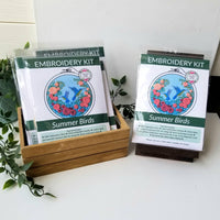 Summer Hummingbird Embroidery Kit - Handcraft Harbor