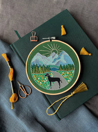Trail Dog Embroidery Kit - Handcraft Harbor