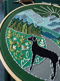Trail Dog Embroidery Kit - Handcraft Harbor