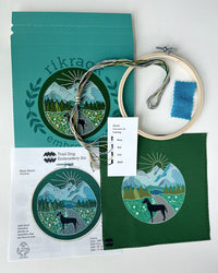 Trail Dog Embroidery Kit - Handcraft Harbor