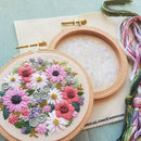 Wildflower Sampler Embroidery Craft Kit - Handcraft Harbor