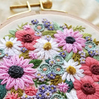 Wildflower Sampler Embroidery Craft Kit - Handcraft Harbor