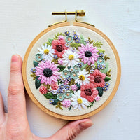 Wildflower Sampler Embroidery Craft Kit - Handcraft Harbor