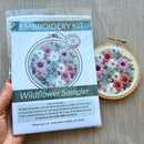 Wildflower Sampler Embroidery Craft Kit - Handcraft Harbor